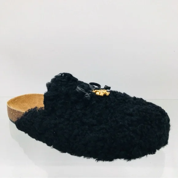 Tory Burch Charm Mammouth Mule Shearling / Nappa Leather Women’s Size 6.5 M
